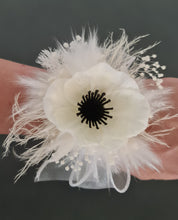 Load image into Gallery viewer, Real touch anemone preserved flowers corsage, pearl bracelet - Wedding, school formal