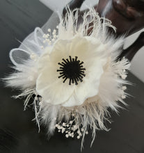 Load image into Gallery viewer, Real touch anemone preserved flowers corsage, pearl bracelet - Wedding, school formal