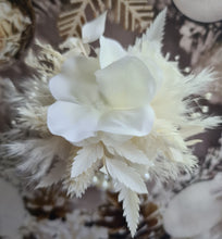 Load image into Gallery viewer, Boho corsage & buttonhole combo pearl bracelet - Wedding / School Formal