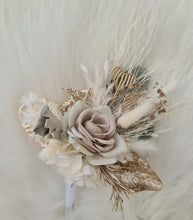 Load image into Gallery viewer, Sage green Everlasting flowers engagement cake topper x 2