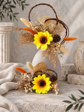 Load image into Gallery viewer, Double sunflower cake topper