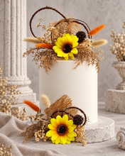 Load image into Gallery viewer, Double sunflower cake topper