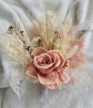 Load image into Gallery viewer, Boho blush & nude preserved cake topper