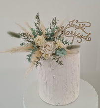 Load image into Gallery viewer, Everlasting flowers cake topper - Sage & neutral