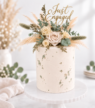 Load image into Gallery viewer, Everlasting flowers cake topper - Sage & neutral