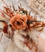 Load image into Gallery viewer, Rustic orange preserved flowers corsage – school formal, prom, graduation