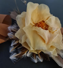Load image into Gallery viewer, Preserved French rose rustic style corsage – school formal, prom, graduation, wedding