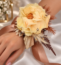 Load image into Gallery viewer, Preserved French rose rustic style corsage – school formal, prom, graduation, wedding