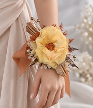 Load image into Gallery viewer, Preserved French rose rustic style corsage – school formal, prom, graduation, wedding