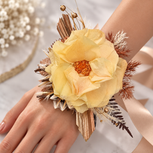 Load image into Gallery viewer, Preserved French rose rustic style corsage – school formal, prom, graduation, wedding