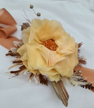 Load image into Gallery viewer, Preserved French rose rustic style corsage – school formal, prom, graduation, wedding