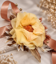 Load image into Gallery viewer, Preserved French rose rustic style corsage – school formal, prom, graduation, wedding