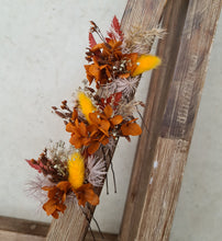 Load image into Gallery viewer, Preserved flowers bobby pin large x 3 rustic, terracotta