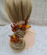 Load image into Gallery viewer, Preserved flowers bobby pin large x 3 rustic, terracotta