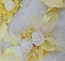 Load image into Gallery viewer, Dainty Yellow corsage & buttonhole set - School formal, prom, graduation, wedding