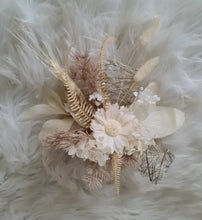 Load image into Gallery viewer, Boho Triple flowers cake topper - engagement, wedding