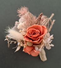 Load image into Gallery viewer, Rustic twigs preserved roses corsage & boutonniere set - School formal, prom, graduation, wedding