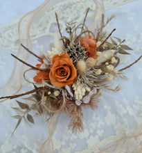 Load image into Gallery viewer, Rustic twigs preserved roses corsage & boutonniere set - School formal, prom, graduation, wedding