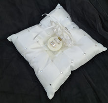Load image into Gallery viewer, Ring Bearer Wedding Ring Pillow / Cushion with ring box