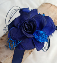 Load image into Gallery viewer, Dark Blue Glitter Corsage AB1162 - School formal, prom, graduation, wedding