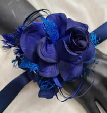 Load image into Gallery viewer, Dark Blue Glitter Corsage AB1162 - School formal, prom, graduation, wedding