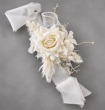 Load image into Gallery viewer, Off White Everlasting Flowers Corsage AB1163 - School formal, prom, graduation, wedding