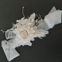 Load image into Gallery viewer, Off White Everlasting Flowers Corsage AB1163 - School formal, prom, graduation, wedding