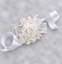 Load image into Gallery viewer, Off White Everlasting Flowers Corsage AB1165 - School formal, prom, graduation, wedding