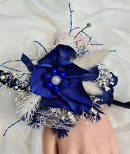Load image into Gallery viewer, Dark Blue Glitter Corsage AB1166 - School formal, prom, graduation, wedding