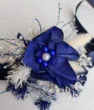 Load image into Gallery viewer, Dark Blue Glitter Corsage AB1166 - School formal, prom, graduation, wedding