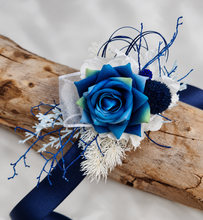 Load image into Gallery viewer, Dark Blue & Green Corsage AB1168 - School formal, prom, graduation, wedding