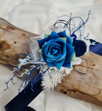 Load image into Gallery viewer, Dark Blue & Green Corsage AB1168 - School formal, prom, graduation, wedding