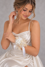 Load image into Gallery viewer, Off White Everlasting Flowers Corsage AB1169 - School formal, prom, graduation, wedding