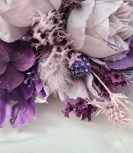 Load image into Gallery viewer, Purple violet peony corsage & buttonhole set AB1176 - School formal, prom, graduation, wedding