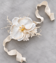 Load image into Gallery viewer, Real touch nude orchid corsage & buttonhole set AB1180 - School formal, prom, graduation, wedding