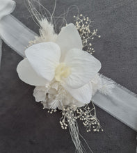 Load image into Gallery viewer, Real touch white orchid corsage & buttonhole set AB1181 - School formal, prom, graduation, wedding