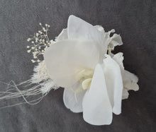 Load image into Gallery viewer, Real touch white orchid corsage & buttonhole set AB1181 - School formal, prom, graduation, wedding