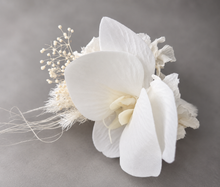 Load image into Gallery viewer, Real touch white orchid corsage & buttonhole set AB1181 - School formal, prom, graduation, wedding