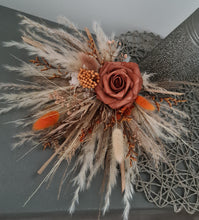 Load image into Gallery viewer, Fluffy orange / terracotta / neutral Cake topper