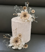 Load image into Gallery viewer, Champagne gold, white, neutral Double cake topper