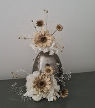 Load image into Gallery viewer, Champagne gold, white, neutral Double cake topper