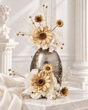 Load image into Gallery viewer, Champagne gold, white, neutral Double cake topper