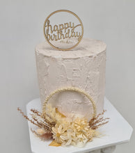 Load image into Gallery viewer, Handcrafted boho daisy flowers hoop / cake topper – 5inch