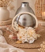 Load image into Gallery viewer, Handcrafted boho daisy flowers hoop / cake topper – 5inch