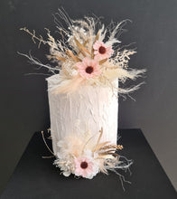 Load image into Gallery viewer, Champagne gold & blush Floral Cake topper