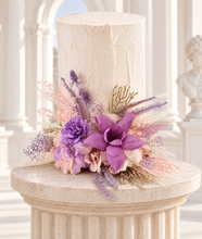 Load image into Gallery viewer, Violet, purple, blush Floral Cake Topper