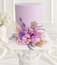 Load image into Gallery viewer, Violet, purple, blush Floral Cake Topper