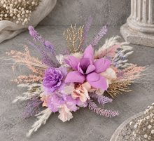 Load image into Gallery viewer, Violet, purple, blush Floral Cake Topper