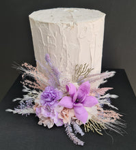 Load image into Gallery viewer, Violet, purple, blush Floral Cake Topper