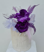 Load image into Gallery viewer, Dark Purple & lilac Floral Cake Topper